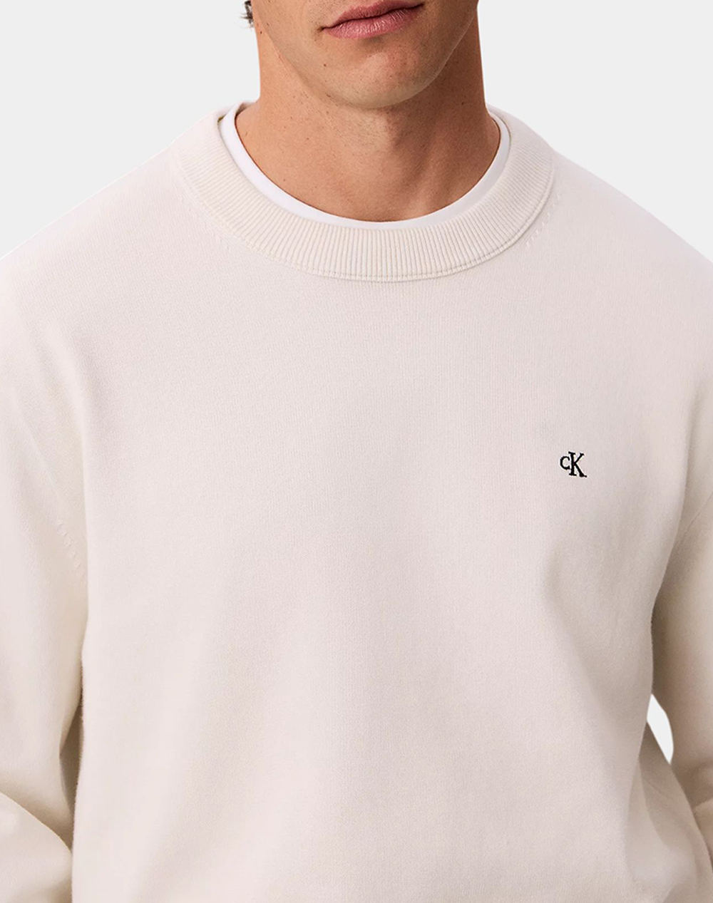 CALVIN KLEIN JEANS LS EU CLSC CTTN CRWNK SWTR 12GG