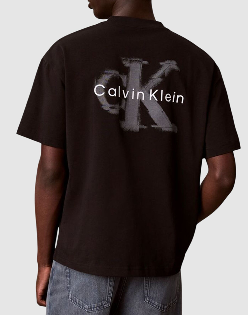 CALVIN KLEIN JEANS A- SS OVERSIZED EMBOSS MONOLOGO