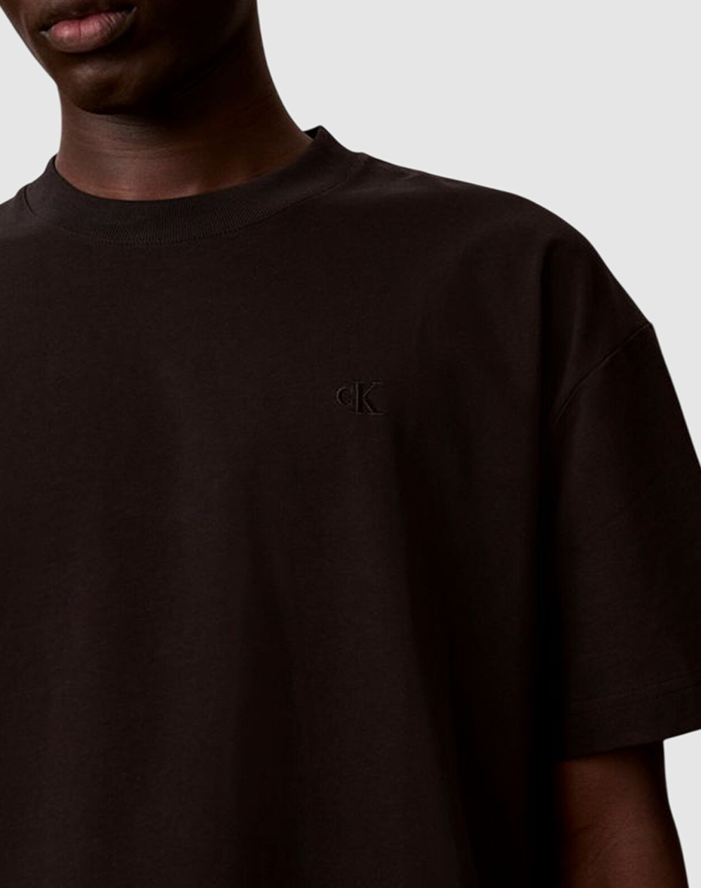 CALVIN KLEIN JEANS A- SS OVERSIZED EMBOSS MONOLOGO
