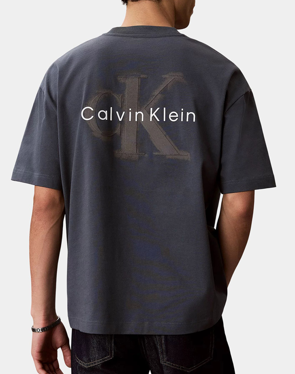 CALVIN KLEIN JEANS A- SS OVERSIZED EMBOSS MONOLOGO