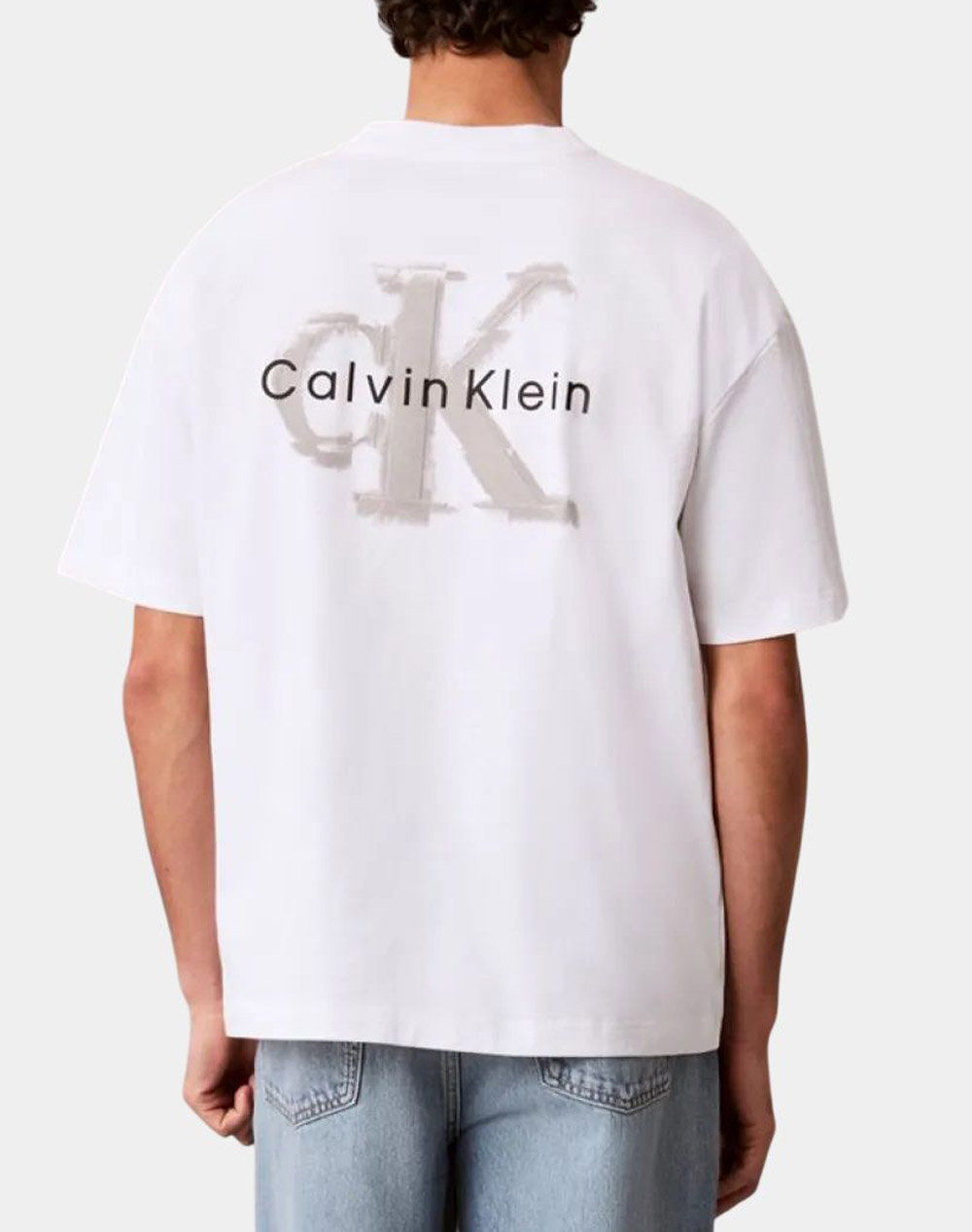 CALVIN KLEIN JEANS A- SS OVERSIZED EMBOSS MONOLOGO