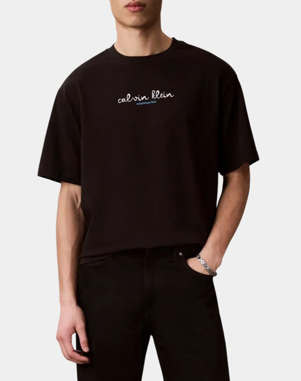 CALVIN KLEIN JEANS SS 16s CK TRVL LINES GRAPHIC TEE