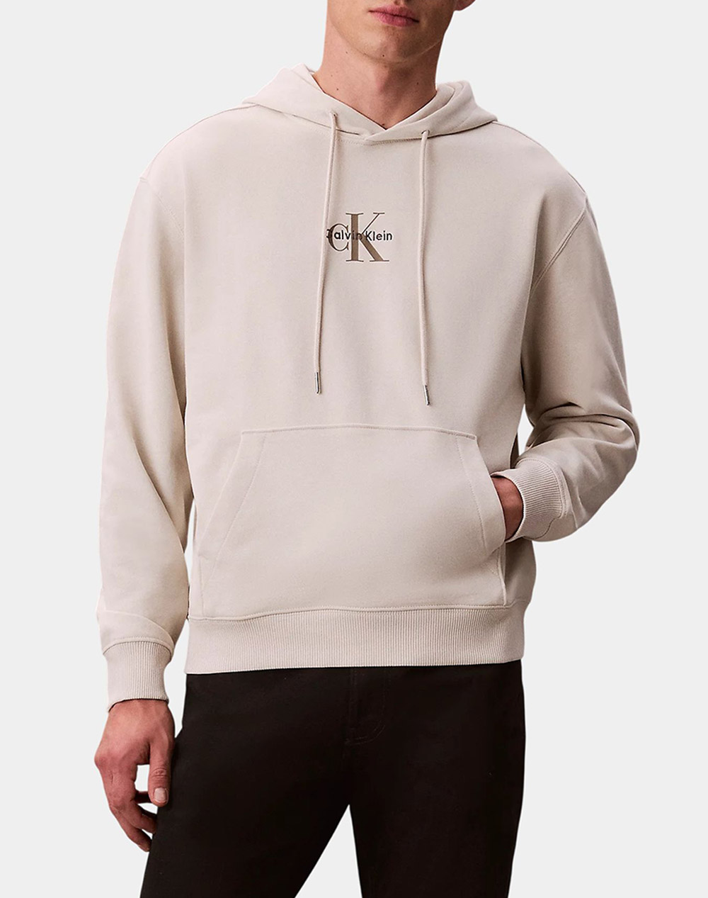 CALVIN KLEIN JEANS LS EU 350TERRY MICRO MONOLOGO HO