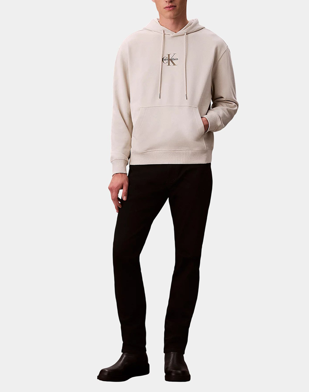 CALVIN KLEIN JEANS LS EU 350TERRY MICRO MONOLOGO HO