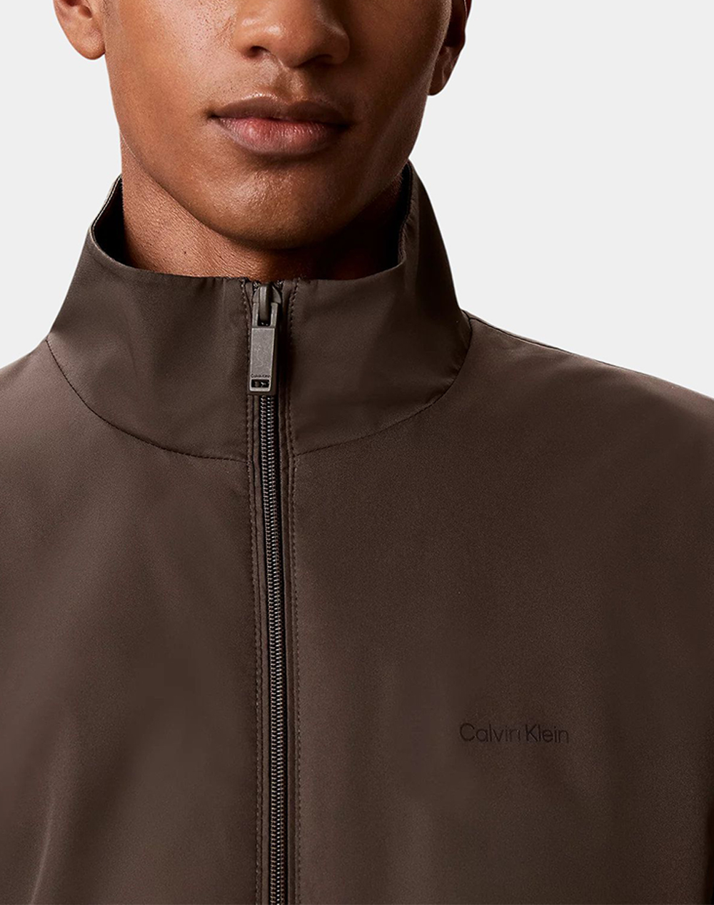 CALVIN KLEIN LS NYLON STAND COLLAR WINDBREAKE