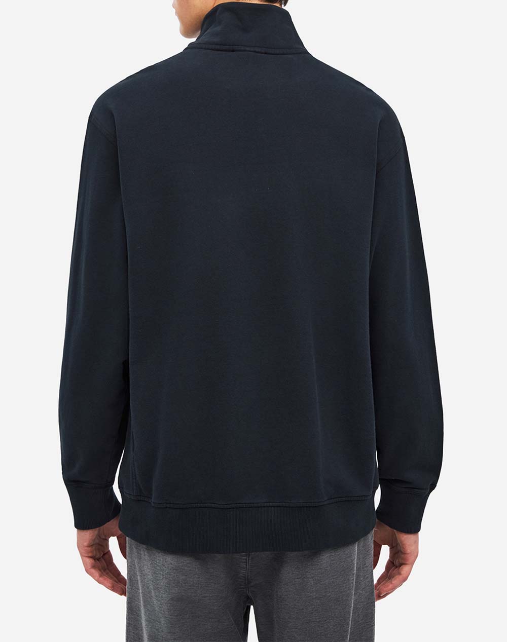 DIRTY LAUNDRY DROPPED SHOULDER HALF-ZIP CREWNECK