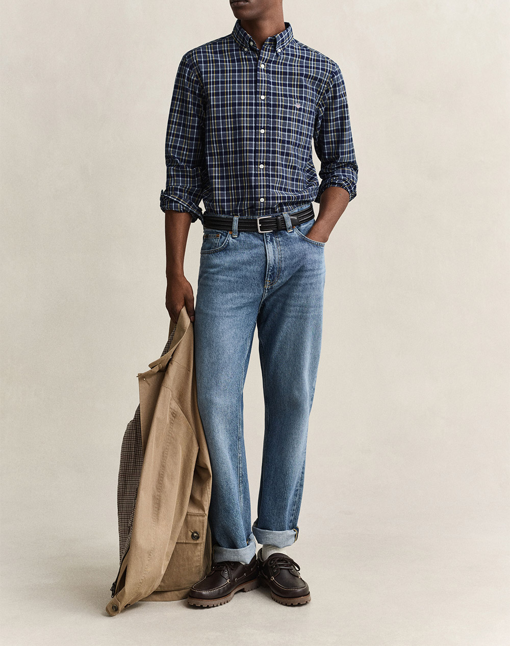GANT РИЗА ΜΜ REG ARCHIVE POPLIN INDIGO CHECK