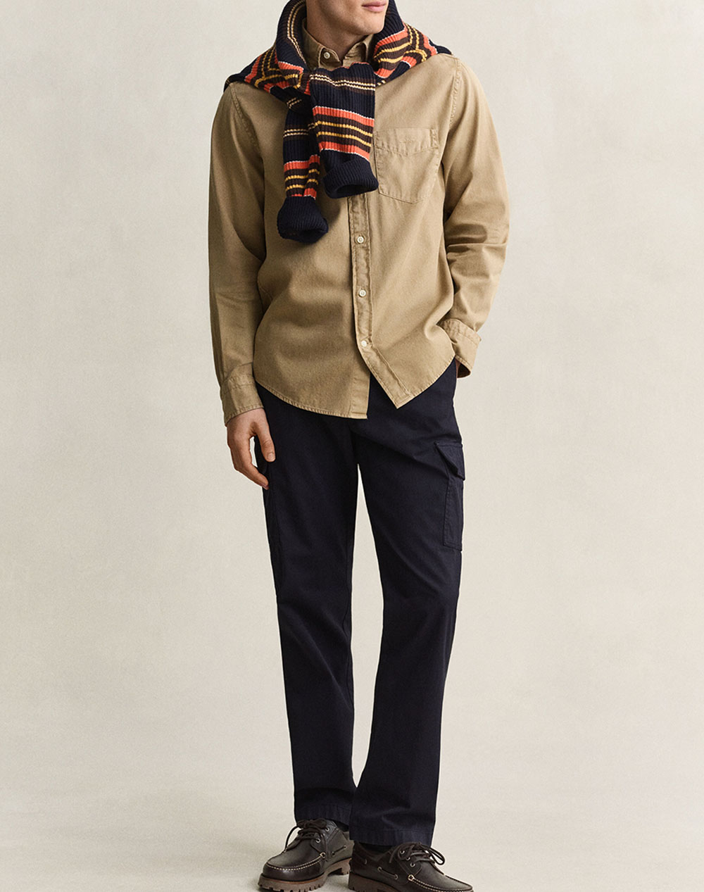 GANT РИЗА С ДЪЛЪГ РЪКАВ REG GMNT DYED TWILL SHIRT