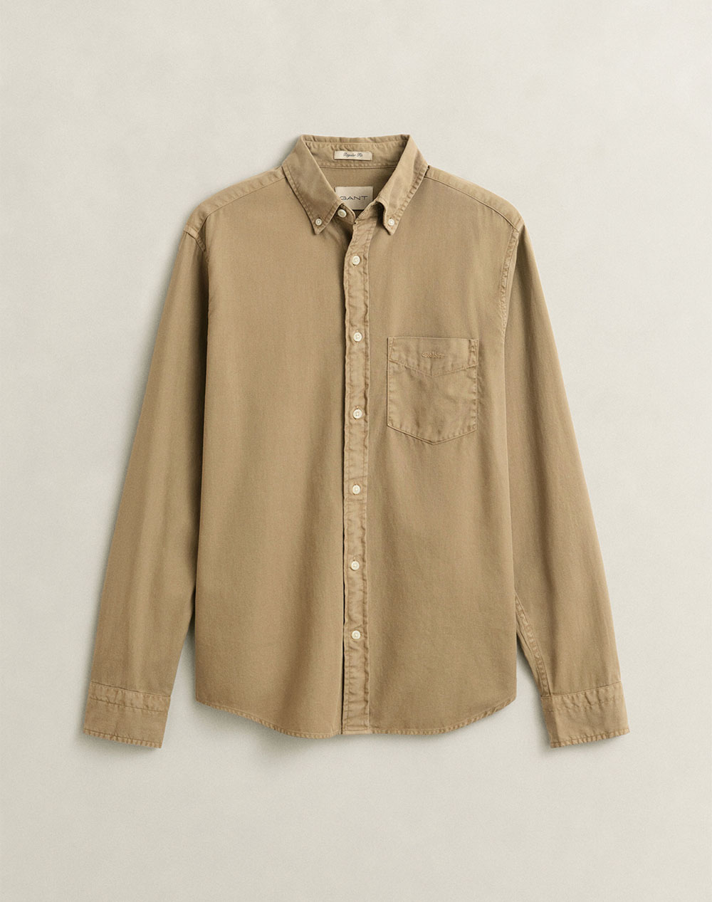 GANT РИЗА С ДЪЛЪГ РЪКАВ REG GMNT DYED TWILL SHIRT
