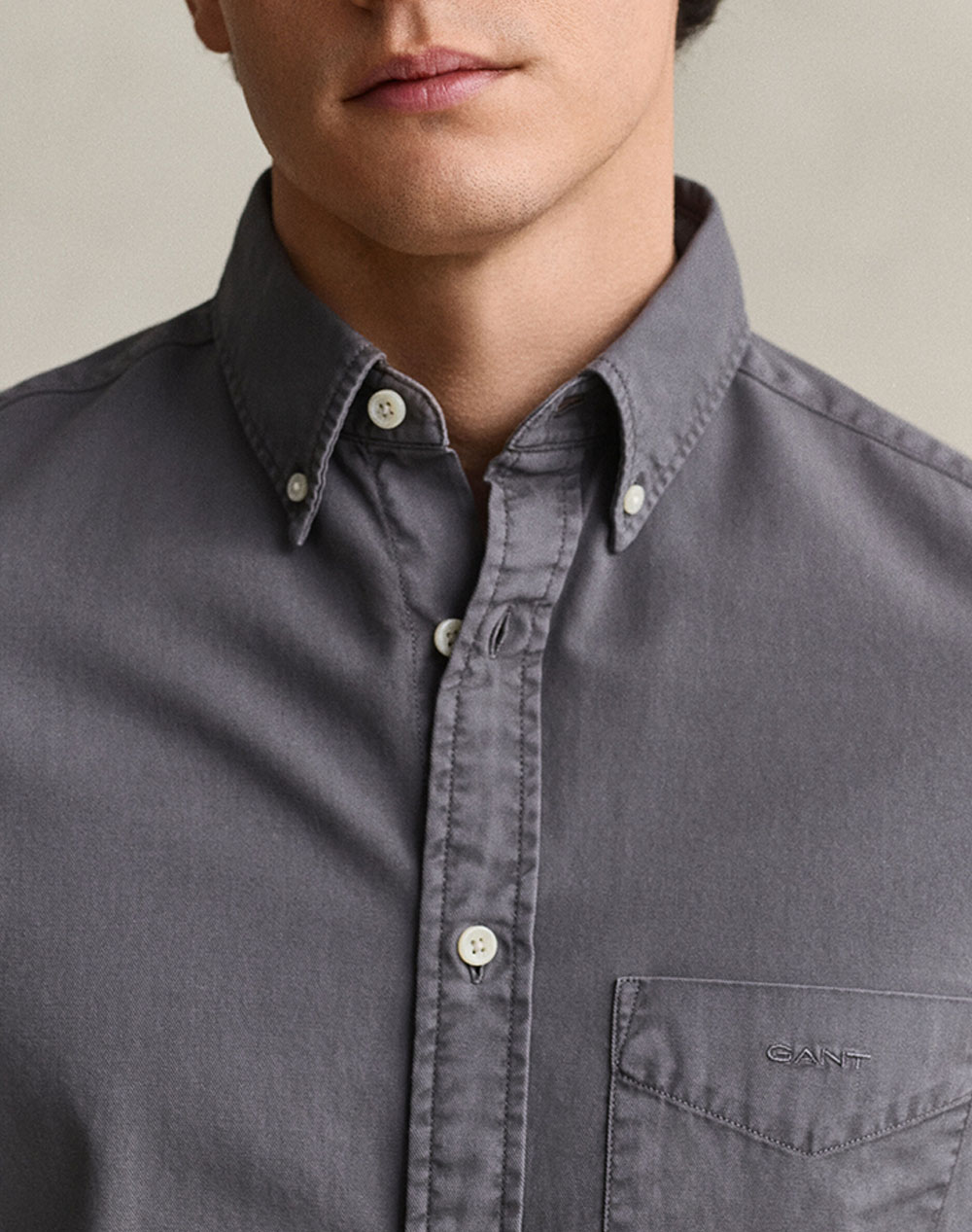GANT РИЗА С ДЪЛЪГ РЪКАВ REG GMNT DYED TWILL SHIRT