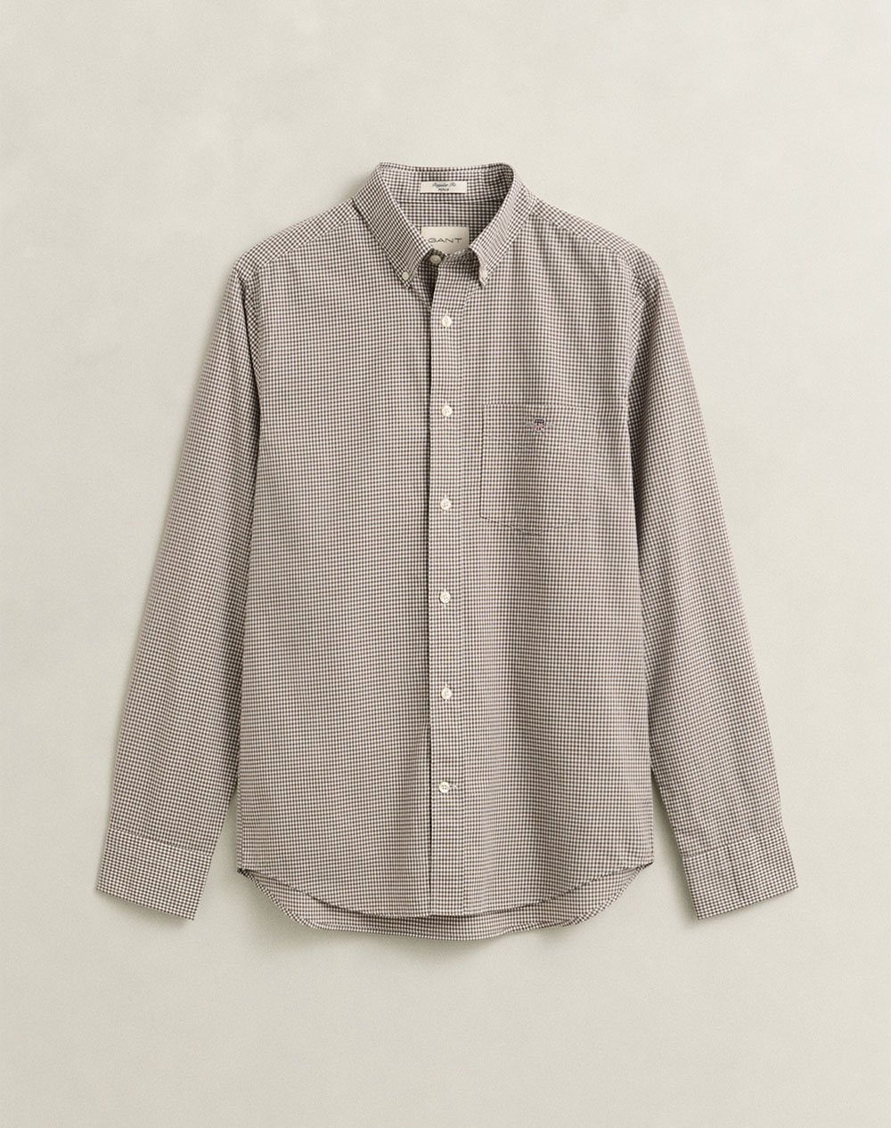 GANT РИЗА С ДЪЛЪГ РЪКАВ REG CLASSIC POPLIN GINGHAM SHIRT