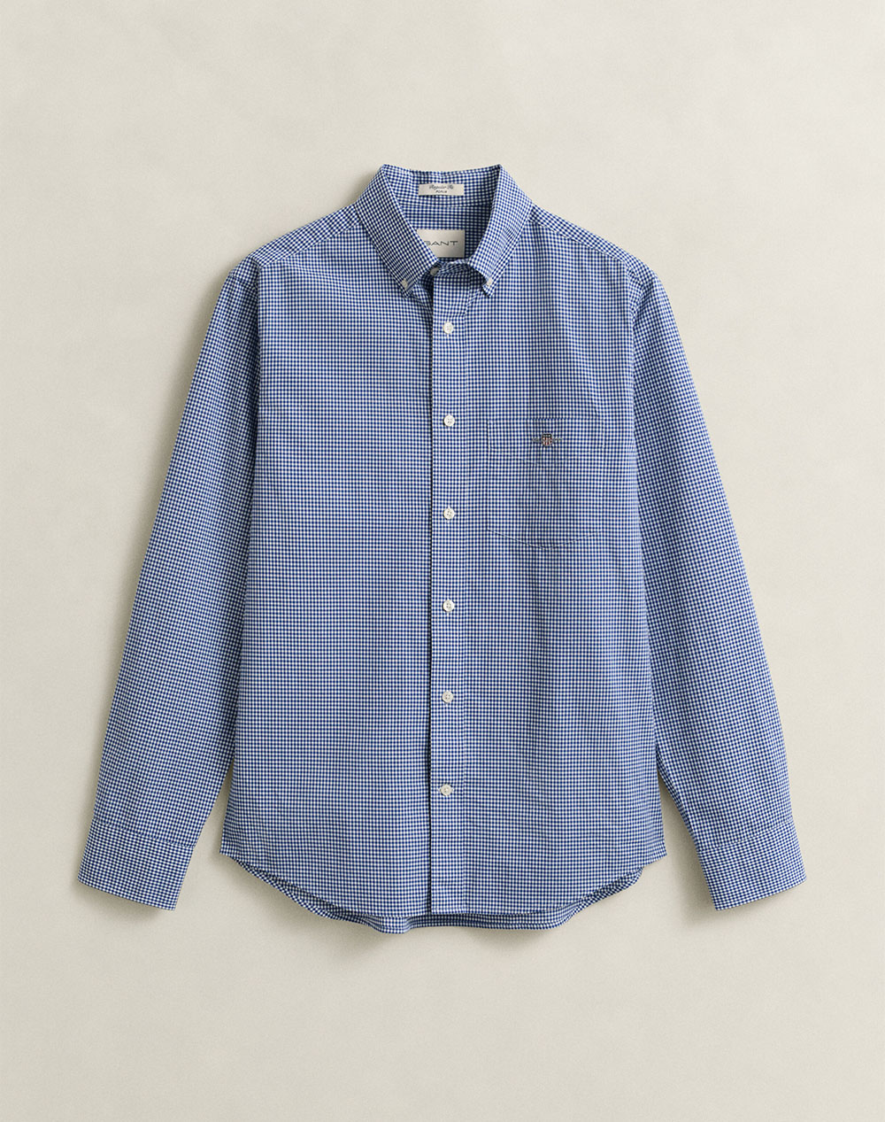 GANT РИЗА С ДЪЛЪГ РЪКАВ REG CLASSIC POPLIN GINGHAM SHIRT