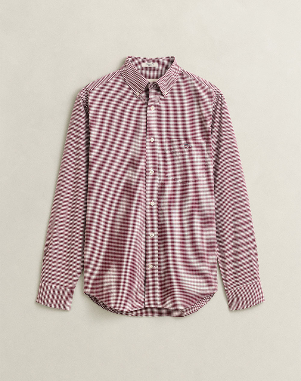 GANT РИЗА С ДЪЛЪГ РЪКАВ REG CLASSIC POPLIN GINGHAM SHIRT