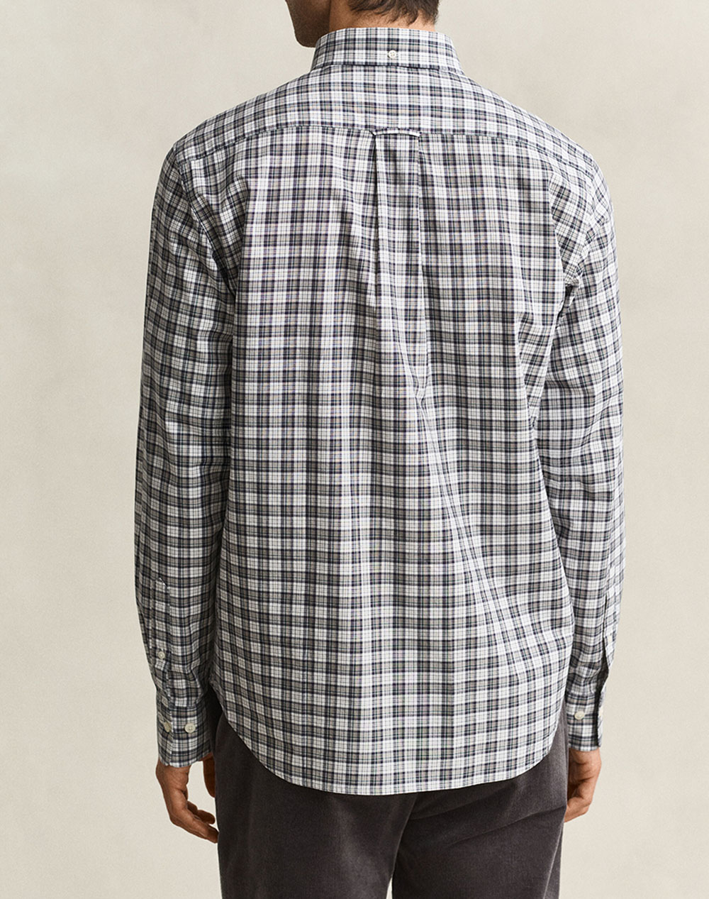 GANT РИЗА С ДЪЛЪГ РЪКАВ REG POPLIN CHECK SHIRT