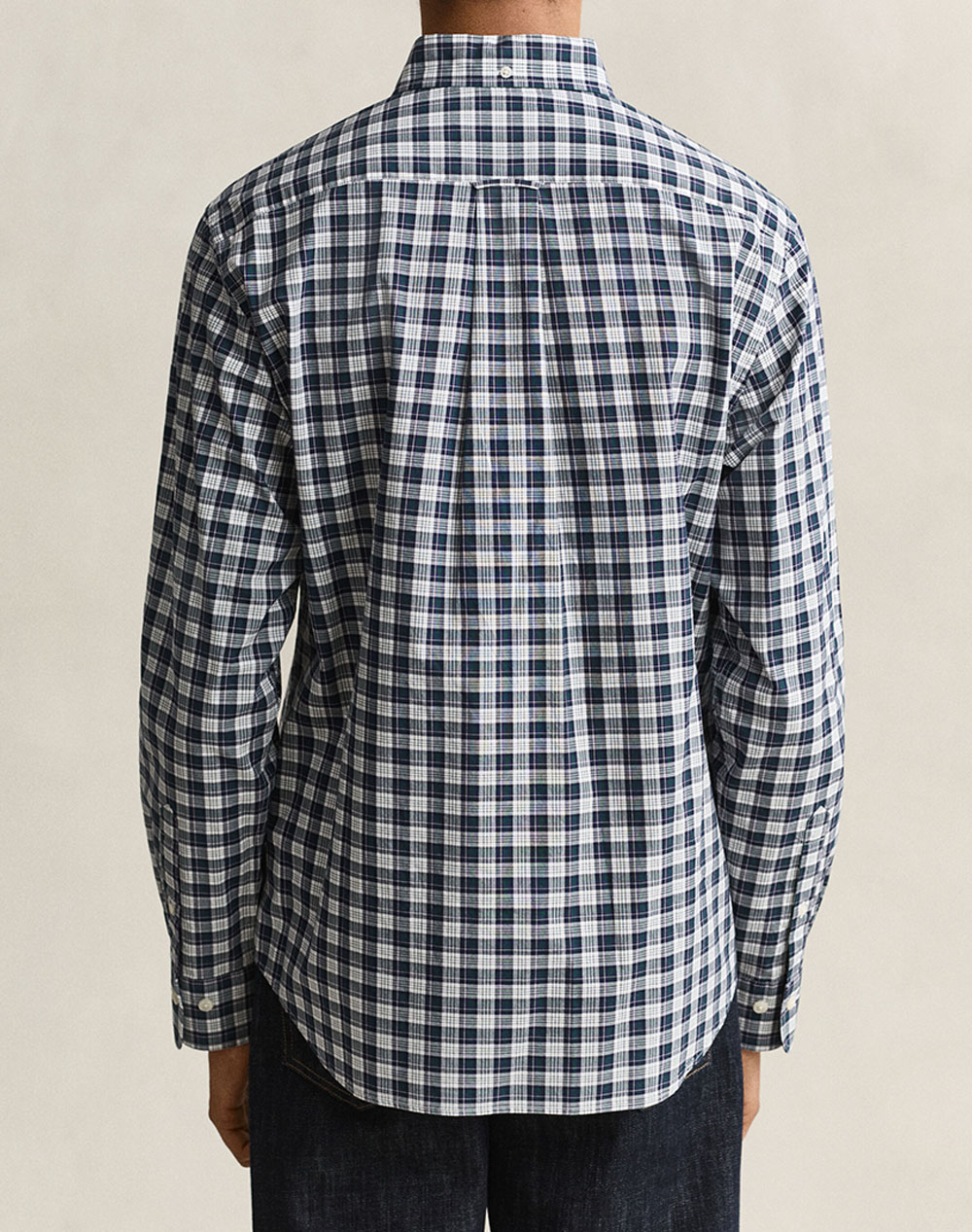 GANT РИЗА С ДЪЛЪГ РЪКАВ REG POPLIN CHECK SHIRT