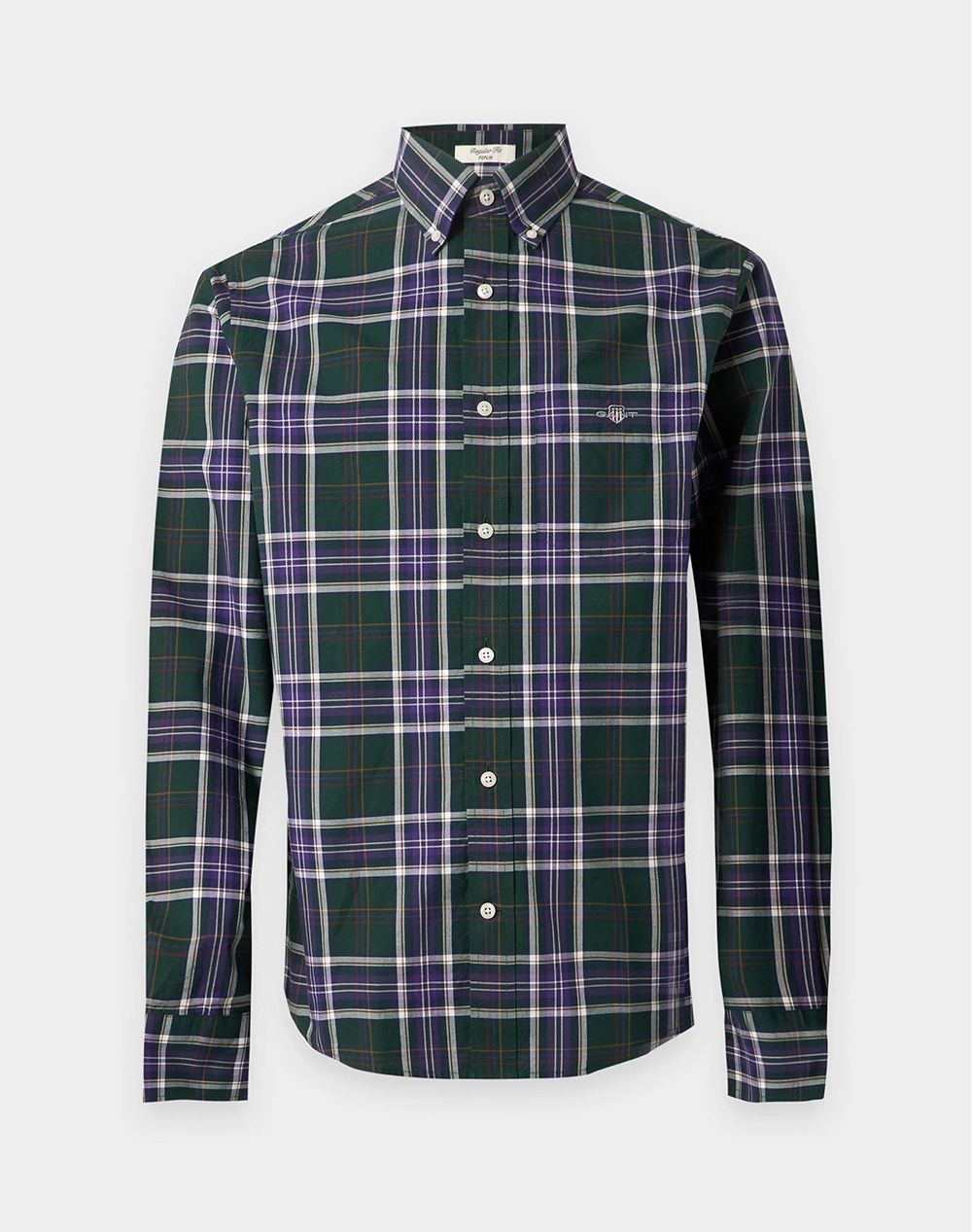 GANT РИЗА С ДЪЛЪГ РЪКАВ REG POPLIN CHECK SHIRT