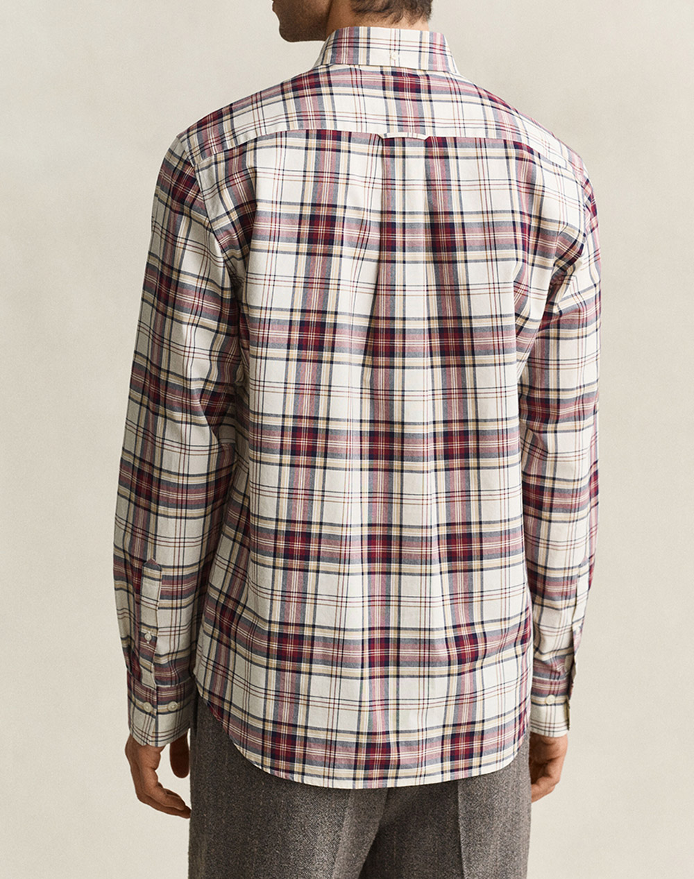 GANT РИЗА С ДЪЛЪГ РЪКАВ REG POPLIN CHECK SHIRT