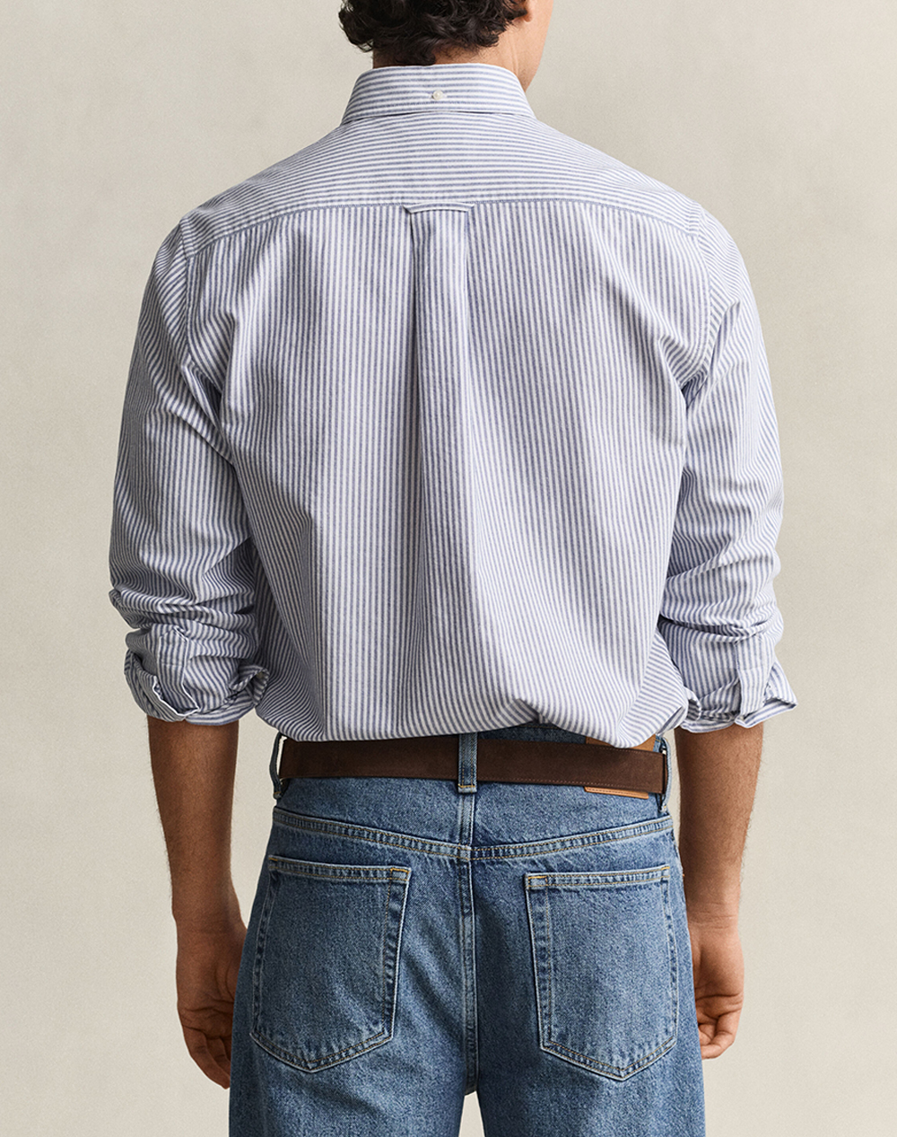 GANT РИЗА ДЪЛЪГ РЪКАВ REG OXFORD BANKER STRIPE SHIRT