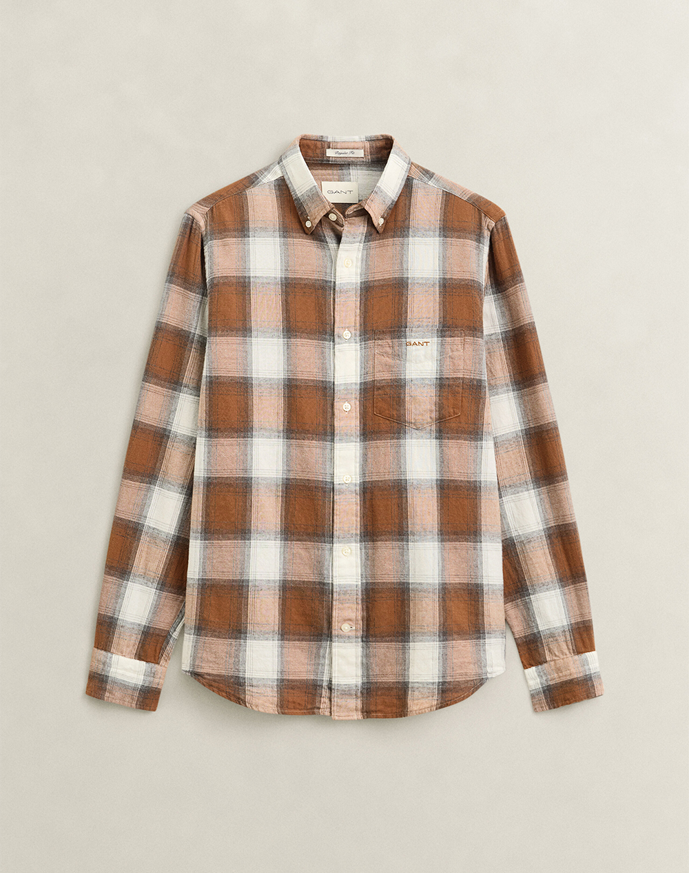 GANT РИЗА ДЪЛЪГ РЪКАВ REG WINDBLOWN FLANNEL CHECK SHIRT