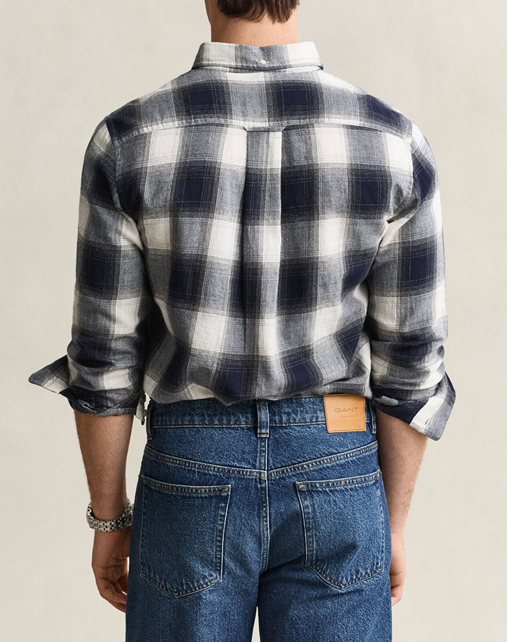 GANT РИЗА ДЪЛЪГ РЪКАВ REG WINDBLOWN FLANNEL CHECK SHIRT