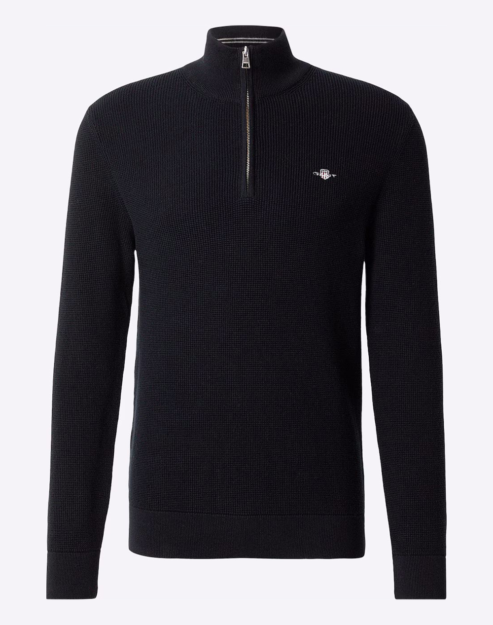 GANT ПУЛОВЕР С ДЪЛЪГ РЪКАВ MICRO TEXTURED COTTON HALF ZIP