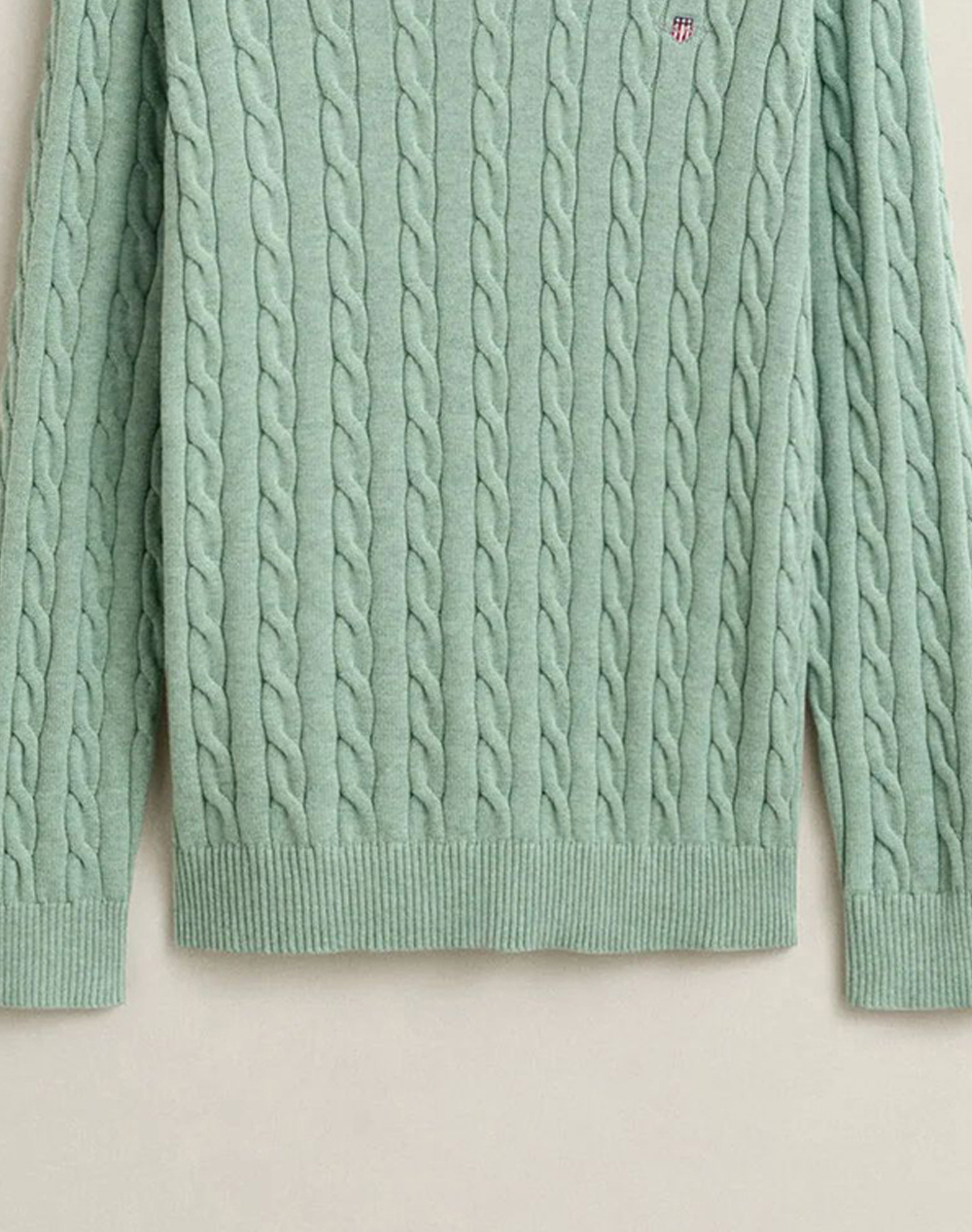 GANT ПУЛОВЕР С ДЪЛЪГ РЪКАВ COTTON CABLE C-NECK