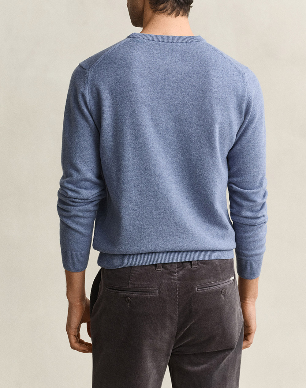 GANT ПУЛОВЕР С ДЪЛЪГ РЪКАВ SUPERFINE LAMBSWOOL C-NECK