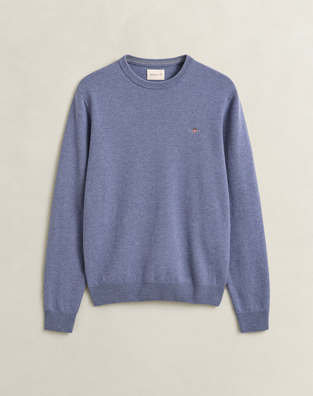 GANT ПУЛОВЕР С ДЪЛЪГ РЪКАВ SUPERFINE LAMBSWOOL C-NECK
