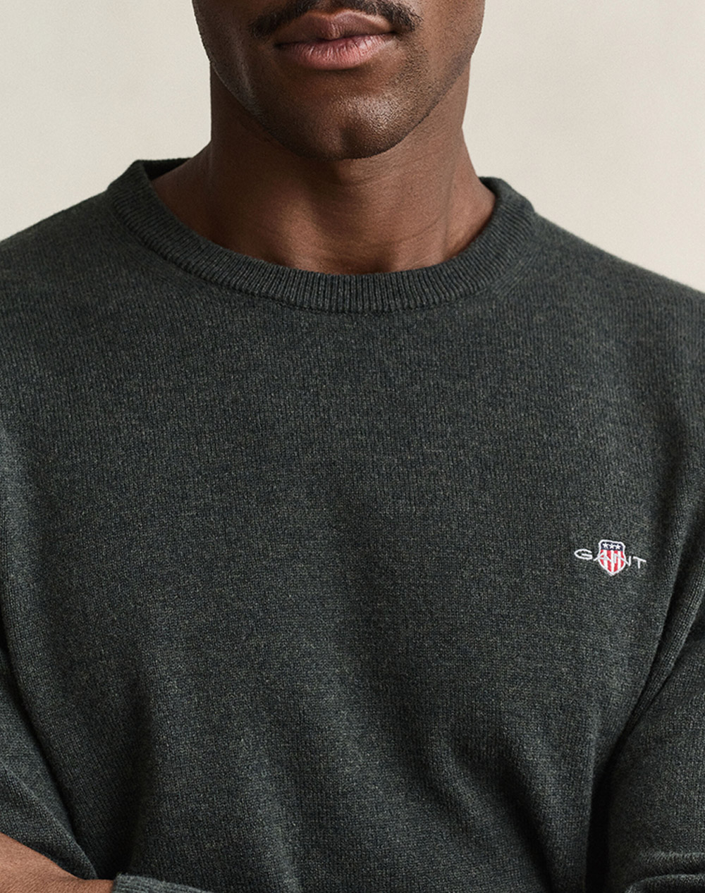 GANT ПУЛОВЕР С ДЪЛЪГ РЪКАВ SUPERFINE LAMBSWOOL C-NECK