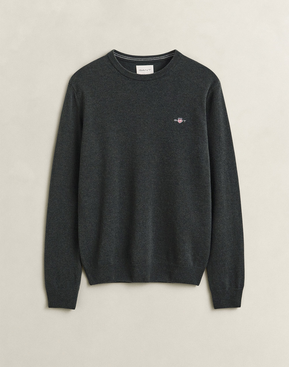 GANT ПУЛОВЕР С ДЪЛЪГ РЪКАВ SUPERFINE LAMBSWOOL C-NECK