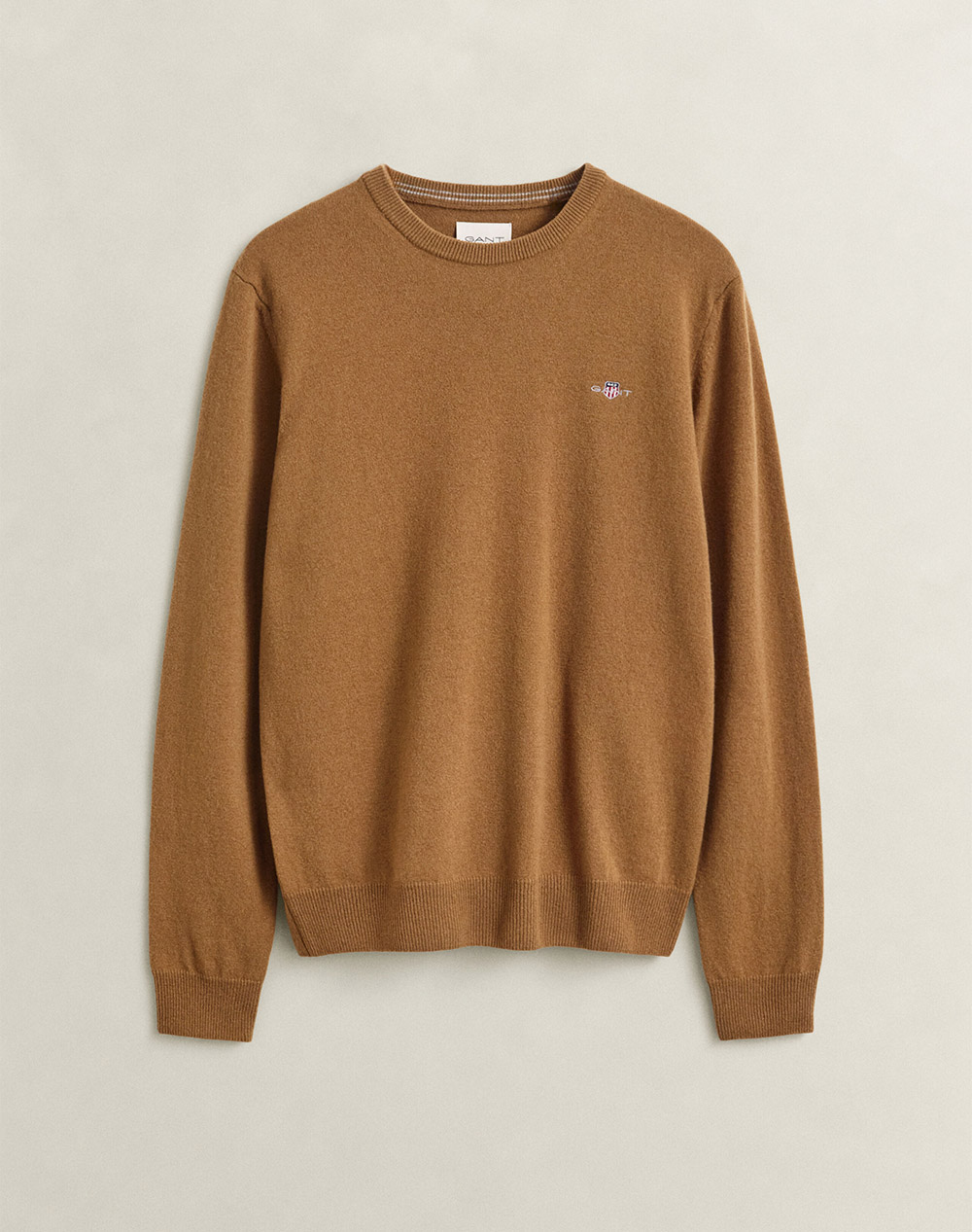 GANT ПУЛОВЕР С ДЪЛЪГ РЪКАВ SUPERFINE LAMBSWOOL C-NECK