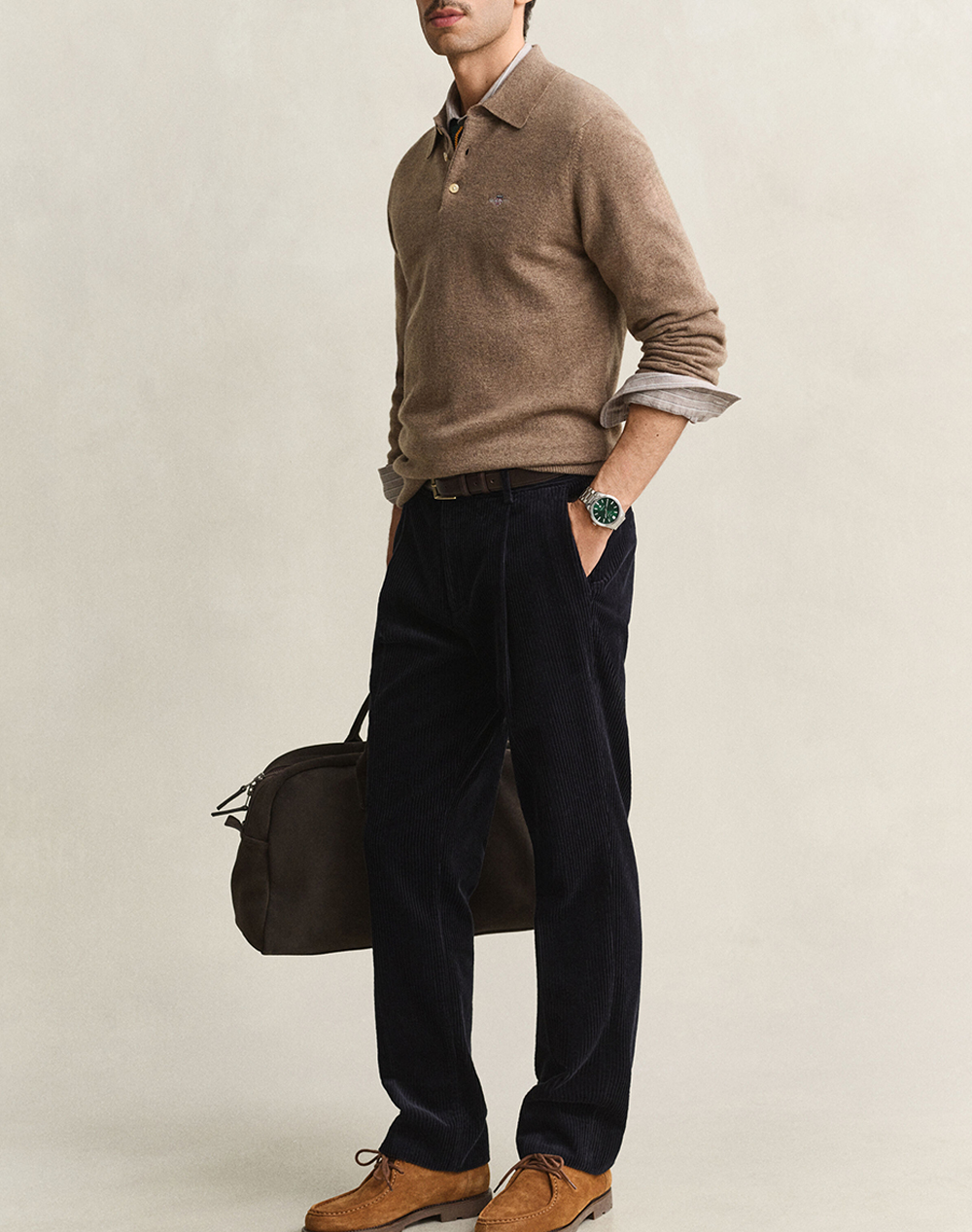 GANT ПУЛОВЕР С ДЪЛГИ РЪКАВИ SUPERFINE LAMBSWOOL POLO