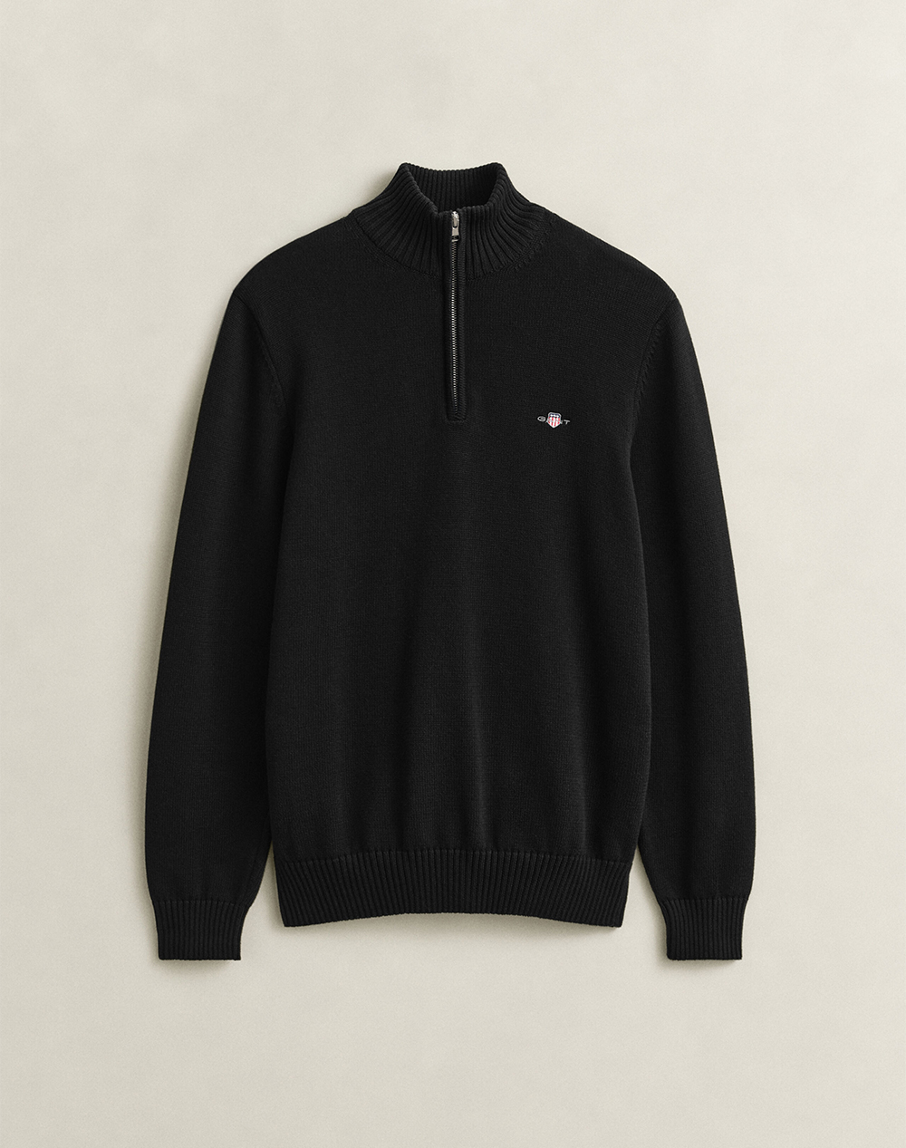 GANT ПУЛОВЕР ДЪЛЪГ РЪКАВ CASUAL COTTON HALF ZIP