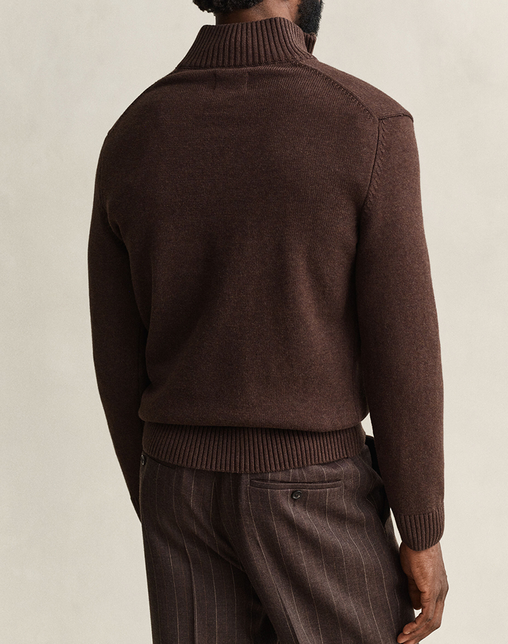 GANT ПУЛОВЕР ДЪЛЪГ РЪКАВ CASUAL COTTON HALF ZIP