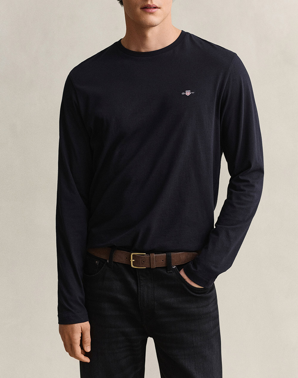 GANT БЛУЗА С ДЪЛЪГ РЪКАВ REG SHIELD LS T-SHIRT