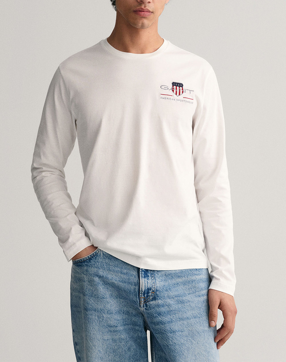 GANT БЛУЗА С ДЪЛГИ РЪКАВИ REG MEDIUM ARCHIVE SHIELD LS T