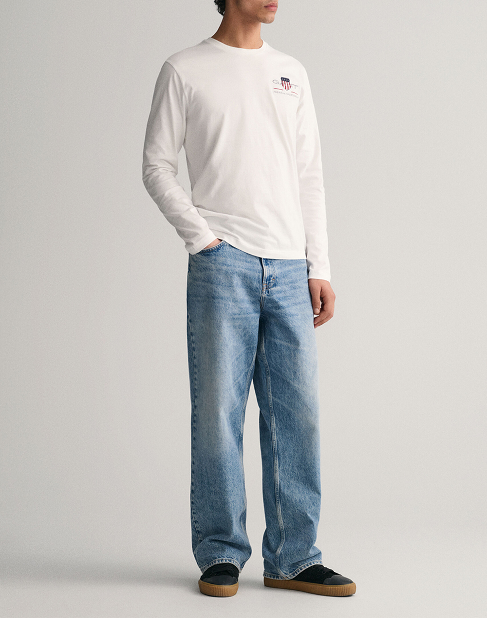GANT БЛУЗА С ДЪЛГИ РЪКАВИ REG MEDIUM ARCHIVE SHIELD LS T
