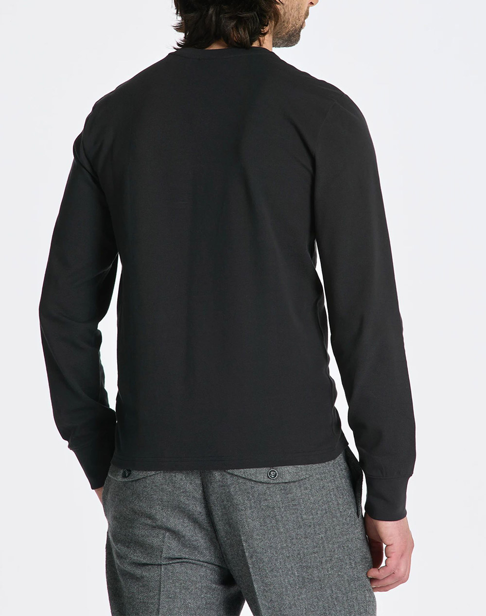 GANT БЛУЗА С ДЪЛЪГ РЪКАВ SLIM PIQUE LS T-SHIRT