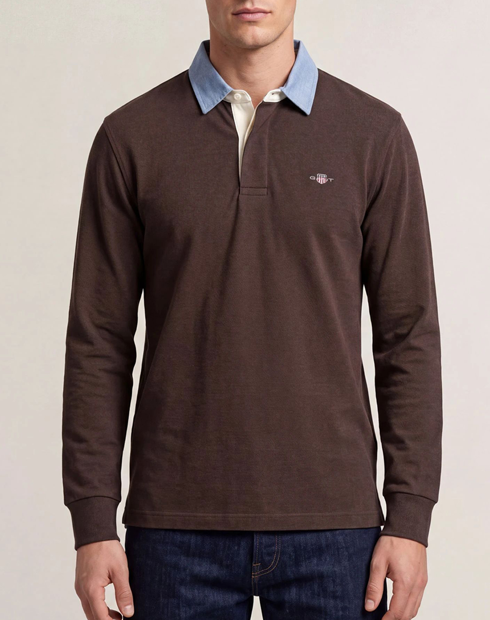GANT БЛУЗА С ДЪЛЪГ РЪКАВ REG CHAMBRAY HEAVY RUGGER