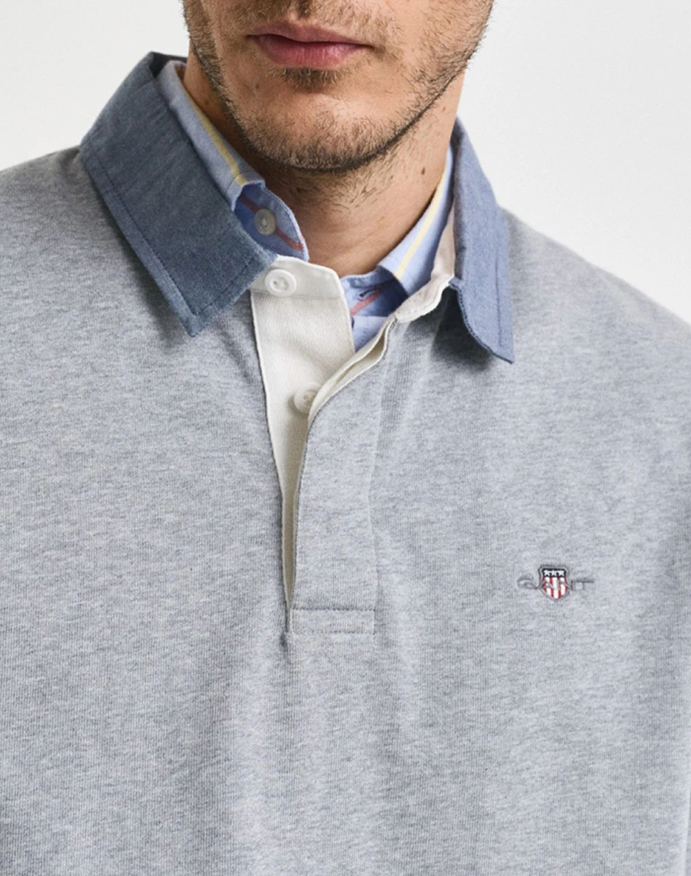 GANT БЛУЗА С ДЪЛЪГ РЪКАВ REG CHAMBRAY HEAVY RUGGER