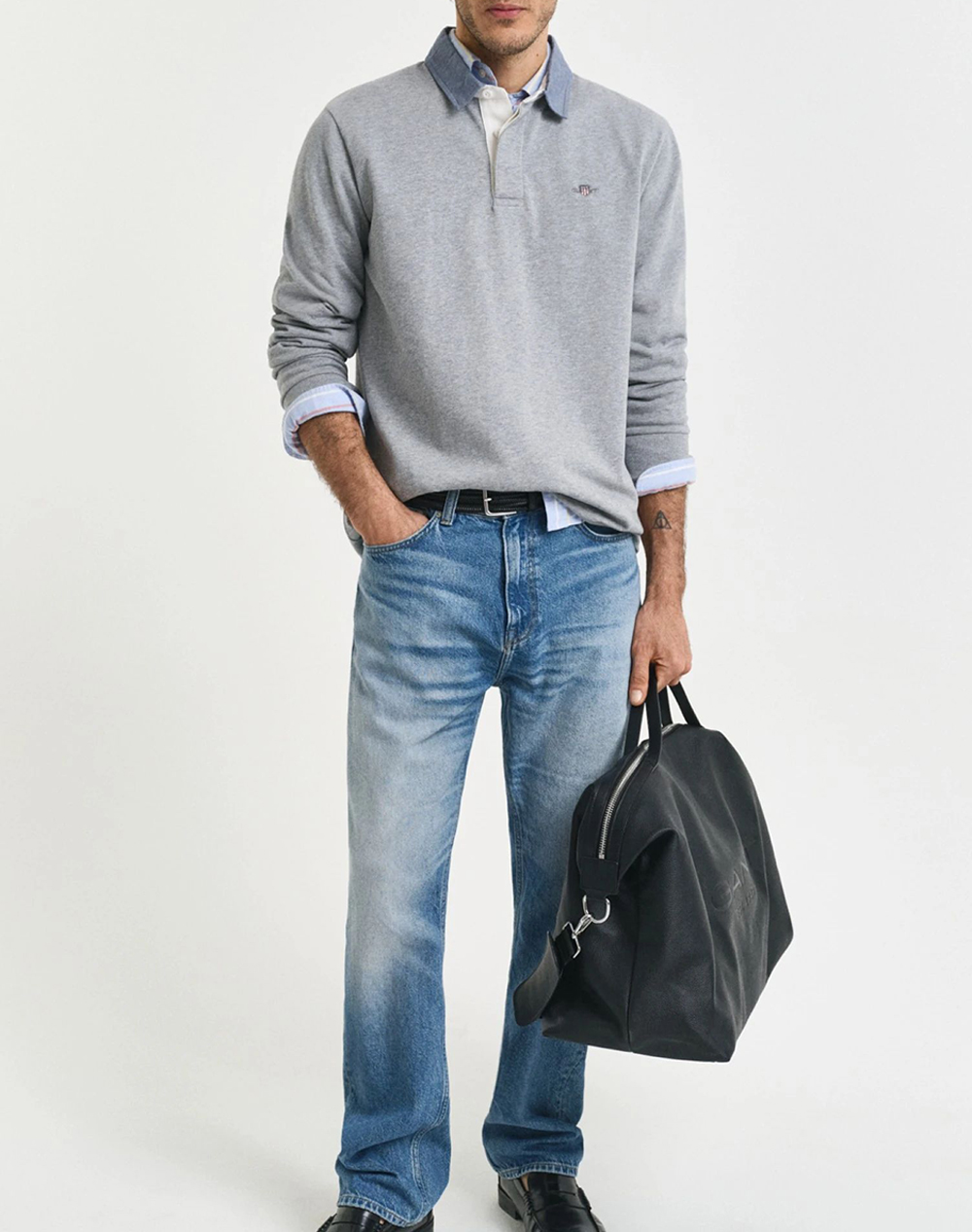 GANT БЛУЗА С ДЪЛЪГ РЪКАВ REG CHAMBRAY HEAVY RUGGER