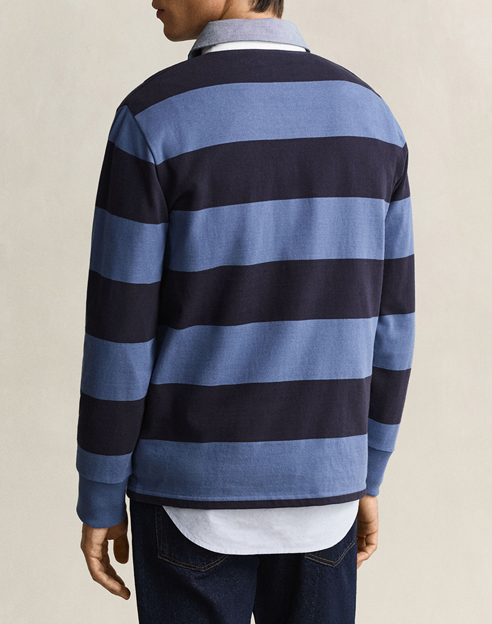 GANT БЛУЗА С ДЪЛЪГ РЪКАВ REG CHAMBRAY STRIPE HEAVY RUGGER