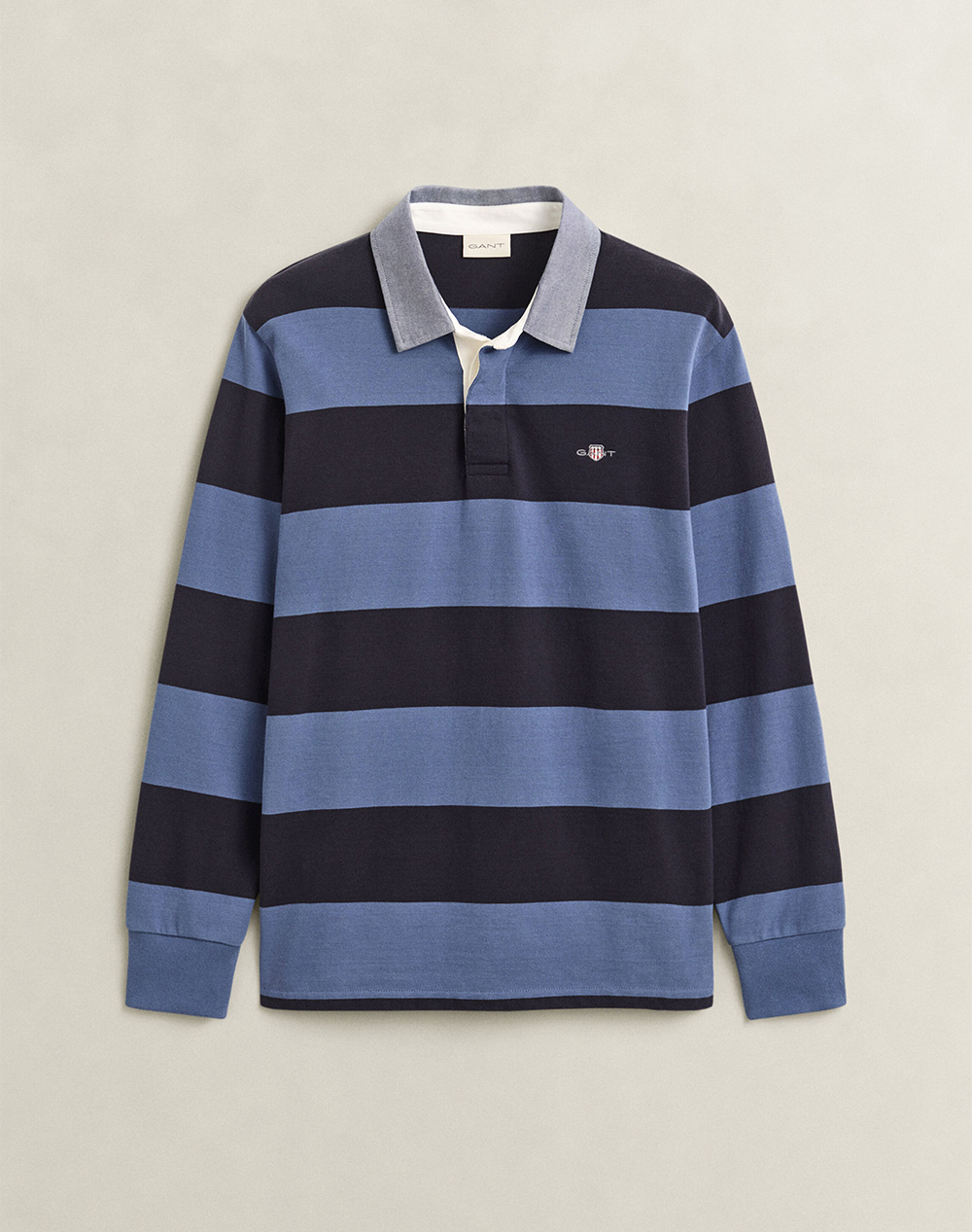GANT БЛУЗА С ДЪЛЪГ РЪКАВ REG CHAMBRAY STRIPE HEAVY RUGGER