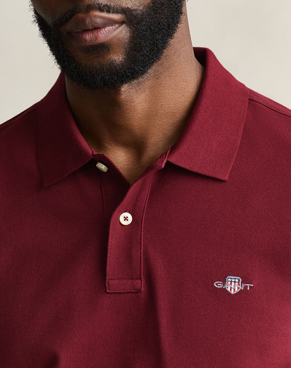 GANT БЛУЗА С ДЪЛГИ РЪКАВИ REG SHIELD LS PIQUE RUGGER