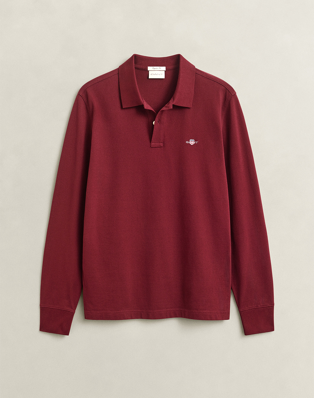 GANT БЛУЗА С ДЪЛГИ РЪКАВИ REG SHIELD LS PIQUE RUGGER