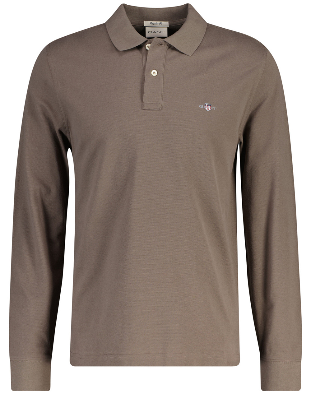 GANT БЛУЗА С ДЪЛГИ РЪКАВИ REG SHIELD LS PIQUE RUGGER