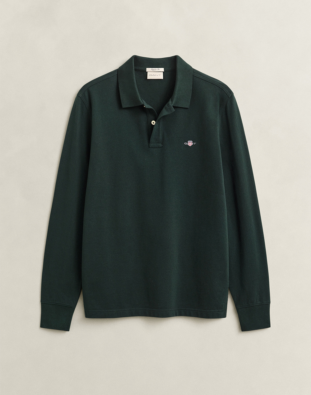 GANT БЛУЗА С ДЪЛГИ РЪКАВИ REG SHIELD LS PIQUE RUGGER