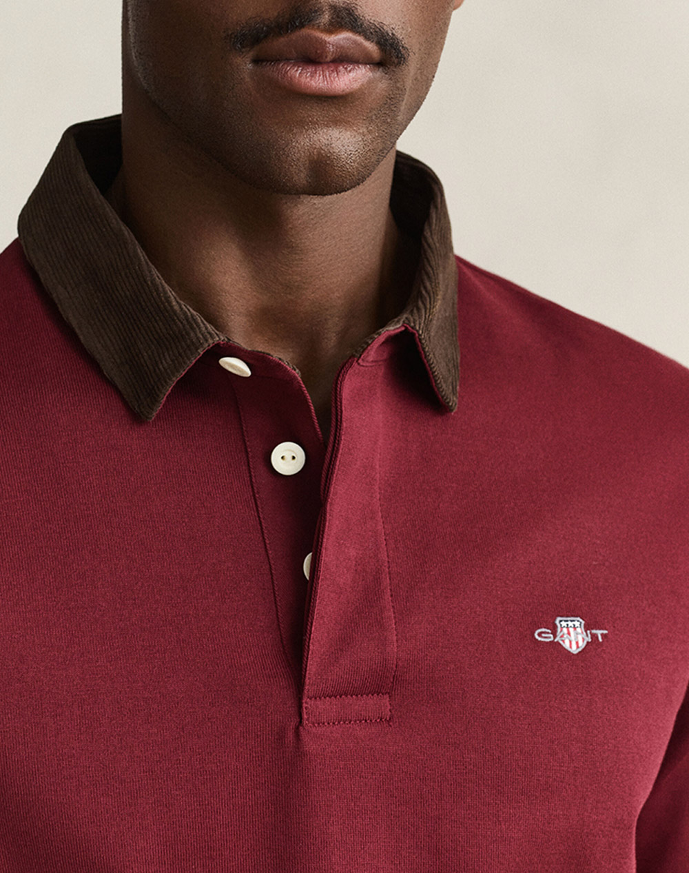 GANT БЛУЗА С ДЪЛЪГ РЪКАВ CORD COLLAR RUGGER