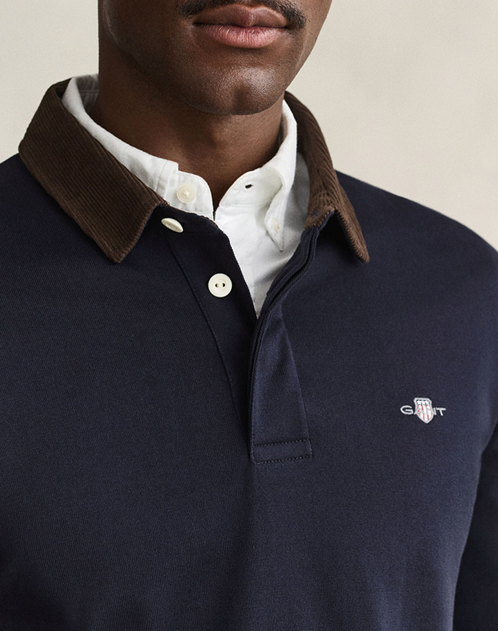 GANT БЛУЗА С ДЪЛЪГ РЪКАВ CORD COLLAR RUGGER