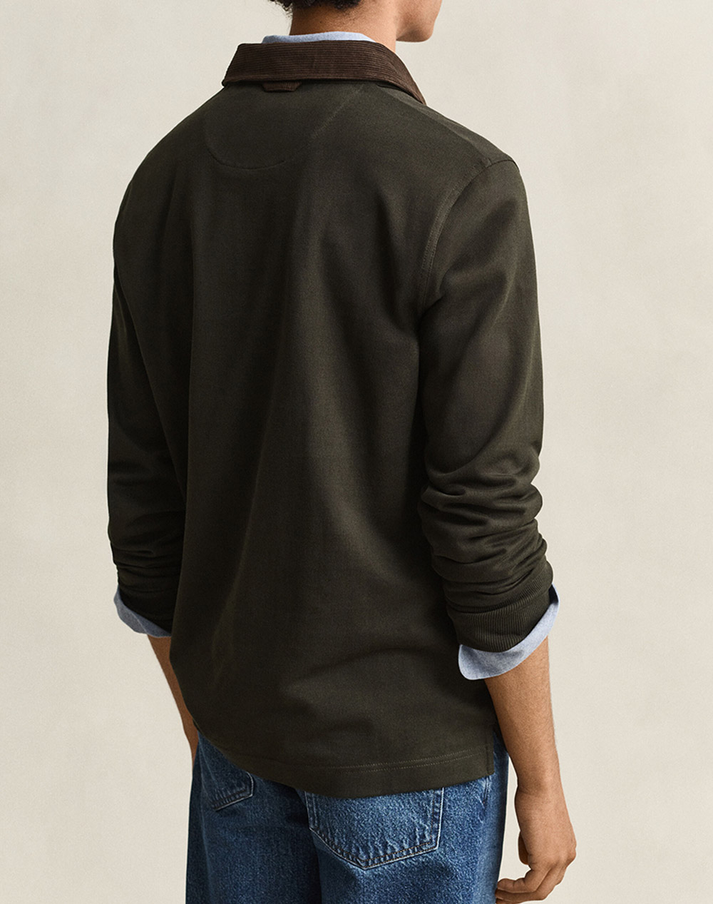 GANT БЛУЗА С ДЪЛЪГ РЪКАВ CORD COLLAR RUGGER